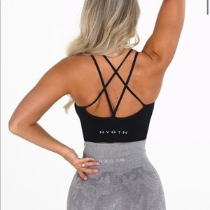 NWT NVGTN Black Flourish Bra